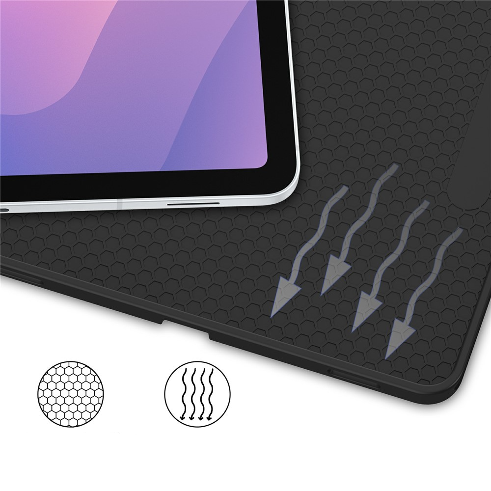 Samsung Galaxy Tab S11 Leder Tasche Smart Cover Schutzhülle   S-Pen Halterung - Graffiti