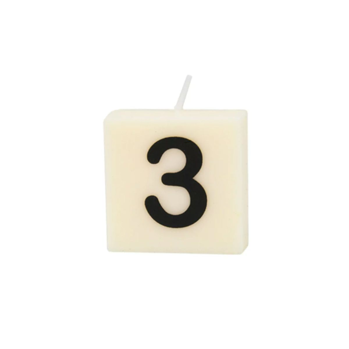 Bougie chiffre 3 The Gift Label