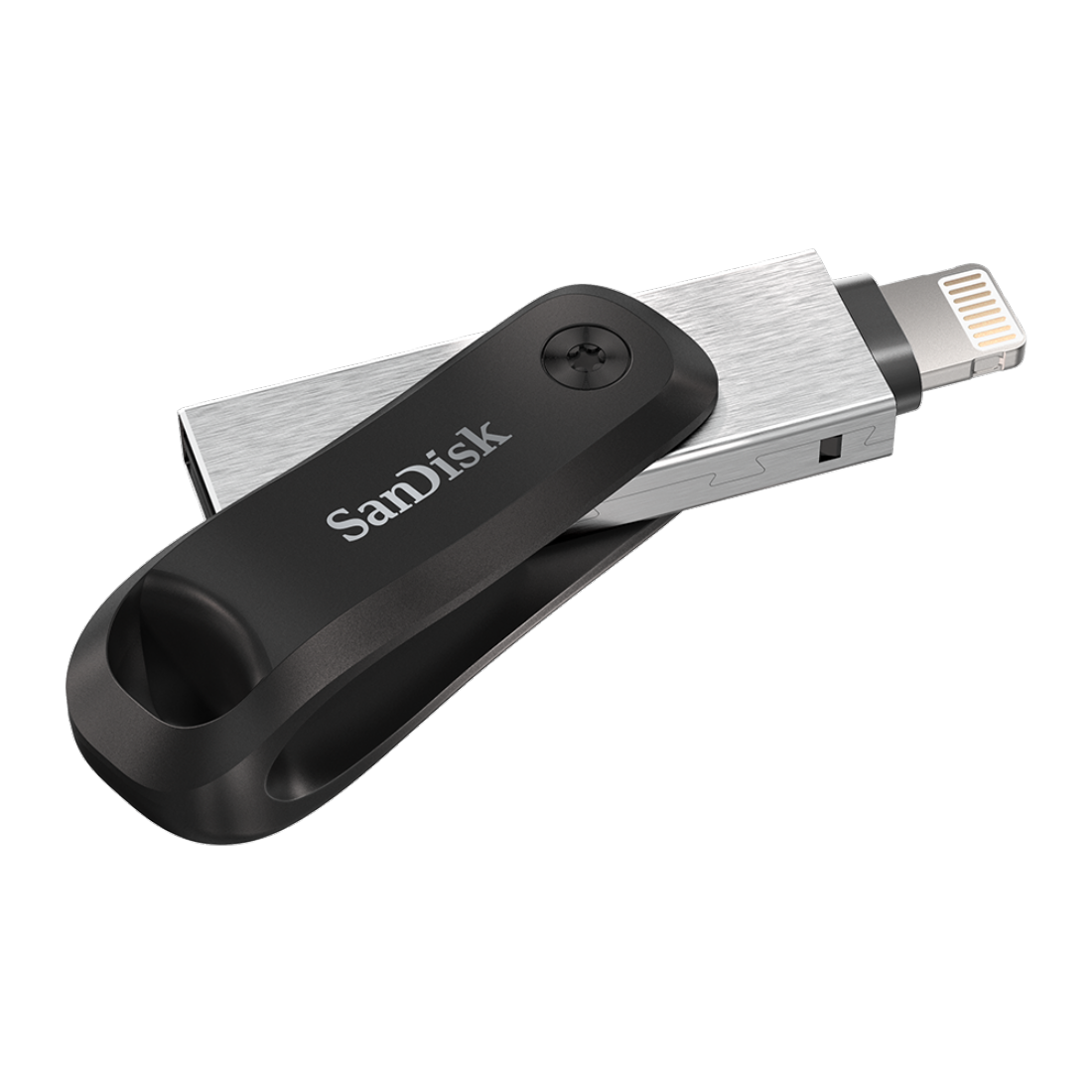 (128GB) iXpand Flash Drive Go Lightning Speicher Stick Flash Drive für Smartphones / Tablets (SDIX60N-128G-GN6NE) - Schwarz / Silber