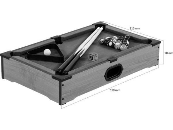 Spill Planet BROWN MINI BASSENGBORD BILJARD BILJARD + TILBEHØR Unw
