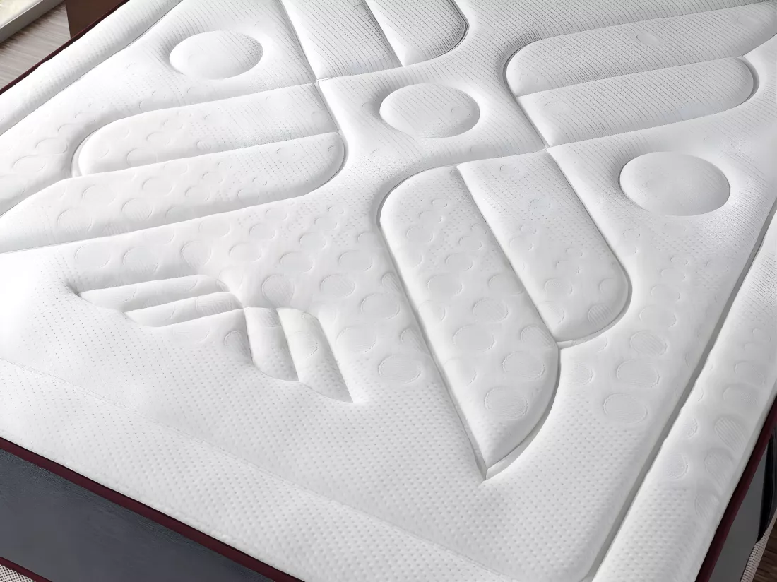 Matelas a memoire de forme 180X200 LYRA VISCO FOAM, Epaisseur 27 CM, Hautement adaptable. Ergonomique. 7 zones de confort et reduit les points de pression
