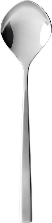 Gense Fuga dessertske mat/blank stål L17cm Rustfrit stål