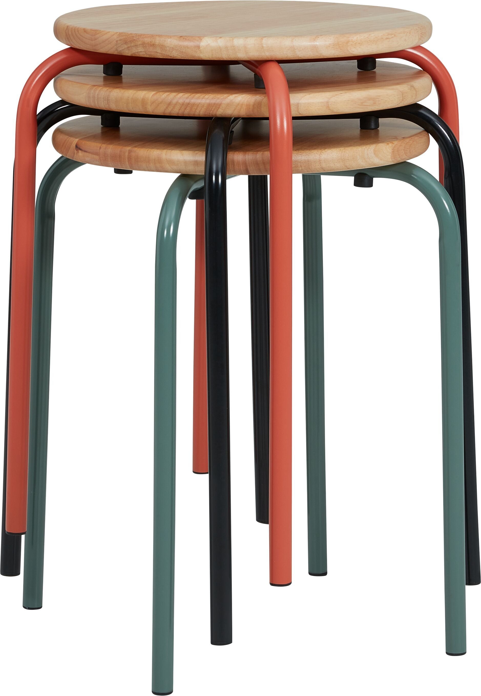 PUNTO Hocker - Orange / H: 46.0 cm