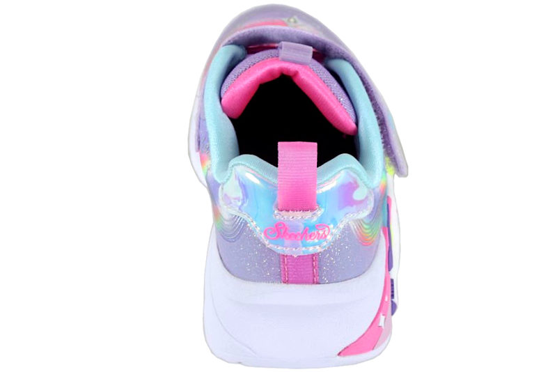 SKECHERS S LIGHTS UNICORN CHASER SNEAKERS MED LYS