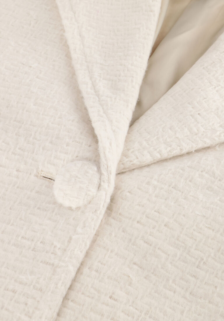 NOTRE-V beige notre-v mantel nv-charlotte wool cocoon coat