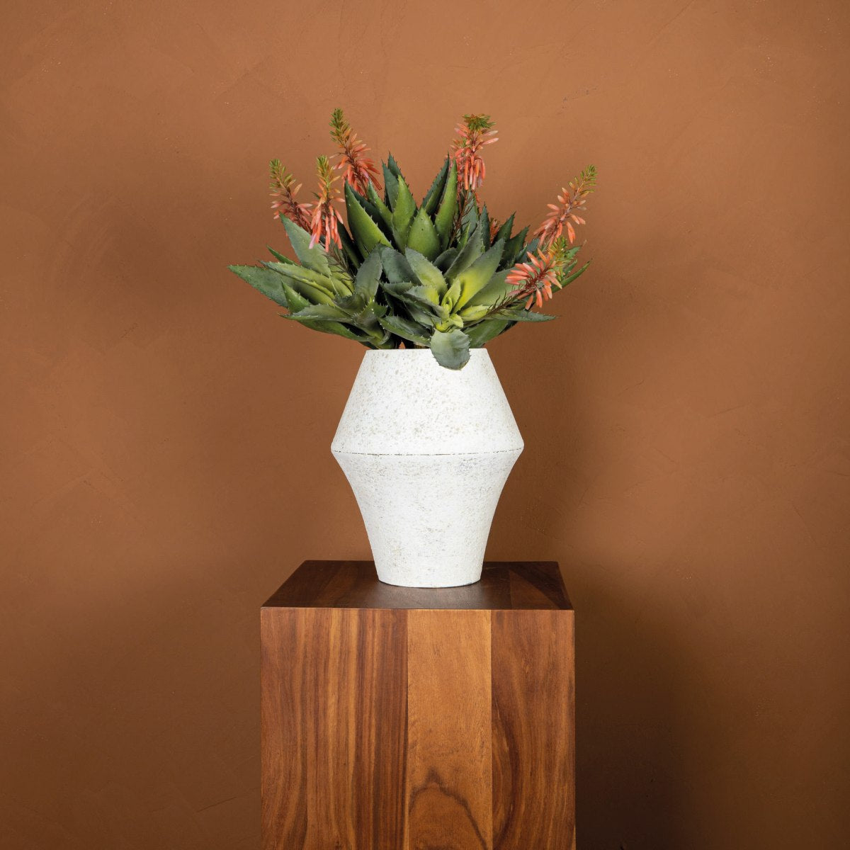 Ptmd plante artificielle succulent - 32x21x46 cm - plastique - l'or