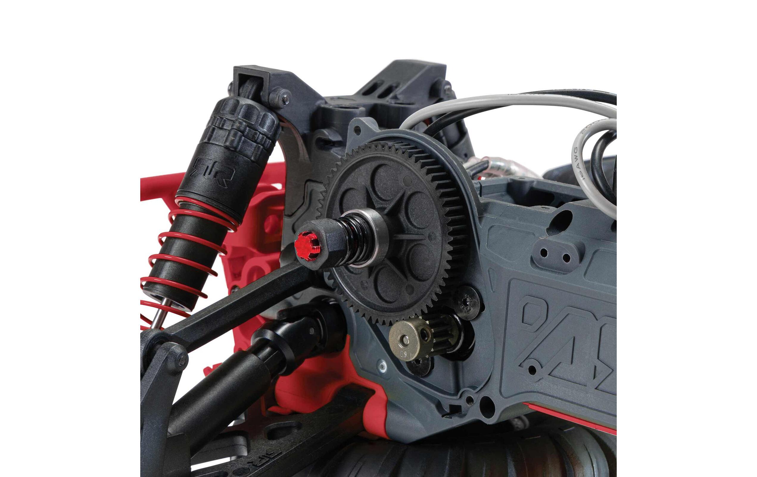 Monster Truck Gorgon MEGA 550 RWD Rot, RTR, 1:10<br>2WD Monstertruck mit Heckantrieb