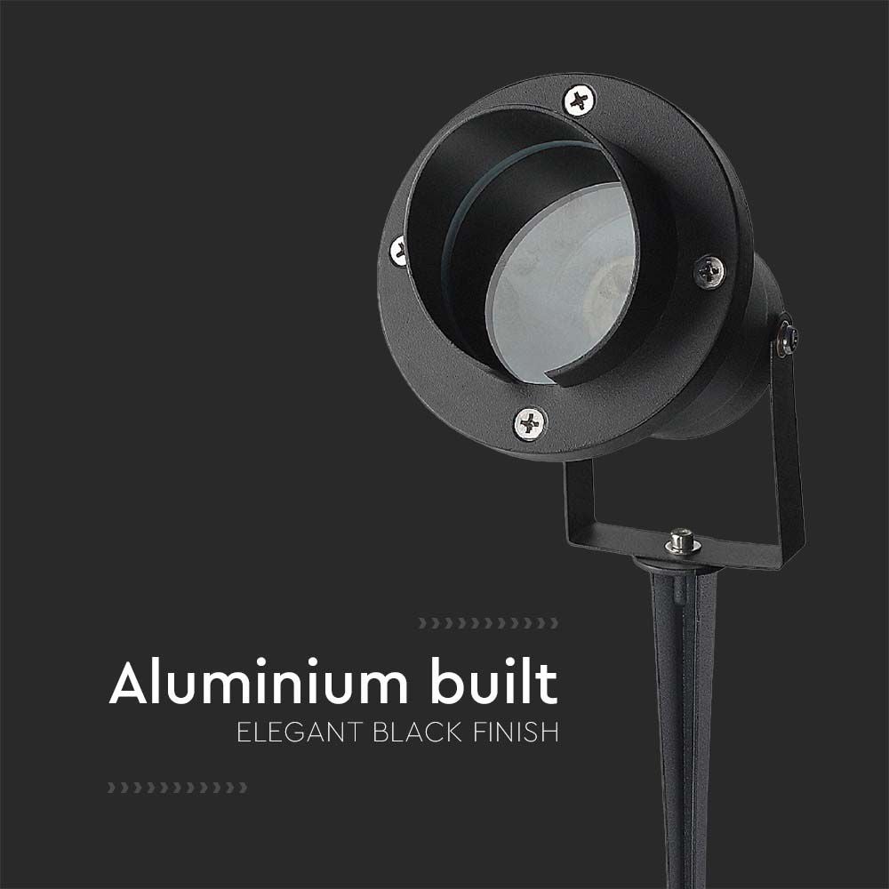 GU10 Buitenverlichting - Tuinprikkers - Fittingen - Zwart - IP65 - Modelnr.: - VT-7704