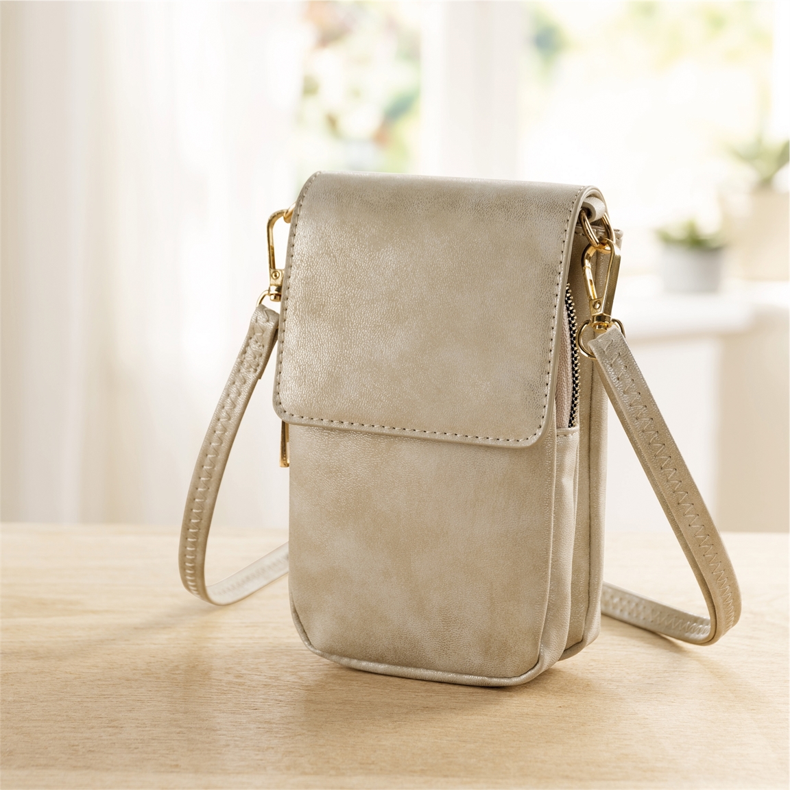 Pochette bandoulière irisée