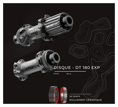 Paire de Roues Legend Wheels 45P RS4 - 12X100 - 12X142mm - DT 180EXP - Disc Centerlock - Shimano/Sram