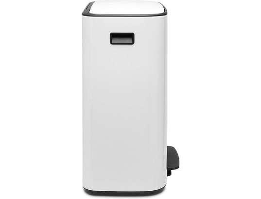 BRABANTIA - Poubelle à pédale Bo Pedal Bin, 2 seaux de 30L - Blanche 211447
