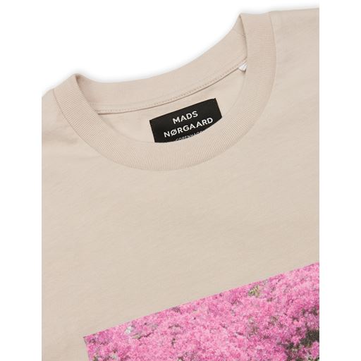 Mads Nørgaard Heavy Twin Flower T-shirt, Rainy Day, M