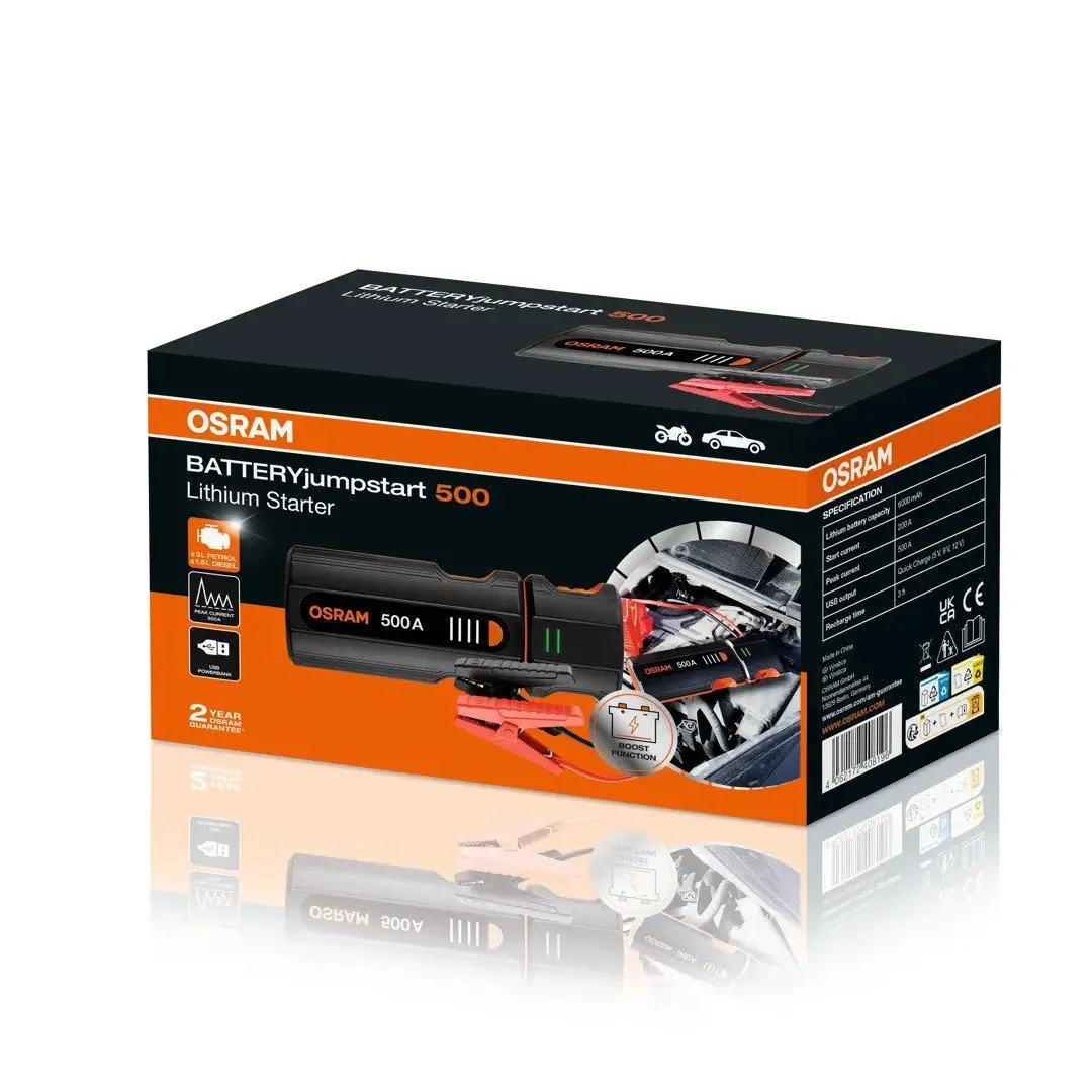 Osram BATTERYjumpstart 500 Jump Starter - 12V