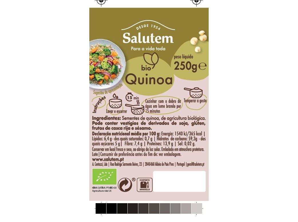 QUINOA SALUTEM BIOLÓGICA 250G