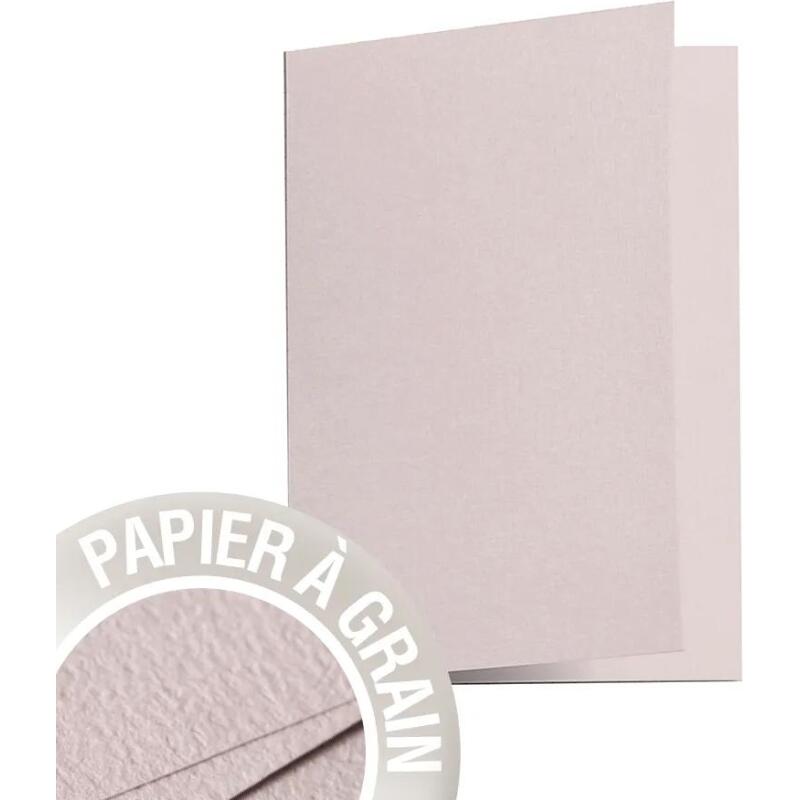 Paquet de 5 cartes pliées Grain de Pollen 105x148mm 210g/m² - Amphore