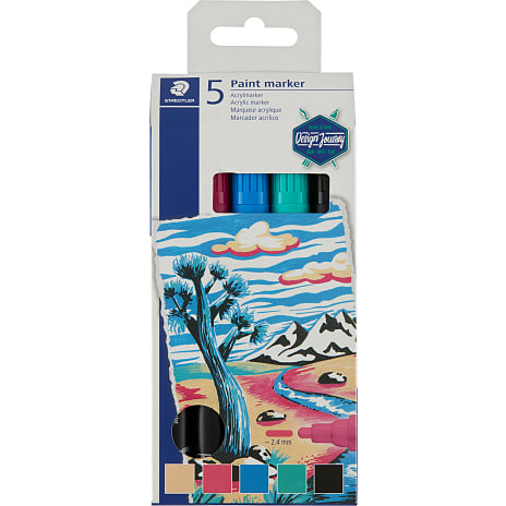 Staedtler Lumocolor paintmarker 5 stk. - flere farver