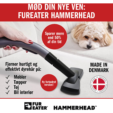 Fureater Hammerhead dyrehårsmundstykke til støvsuger