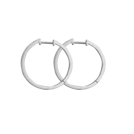 byBiehl Grace Large Hoops, Silver