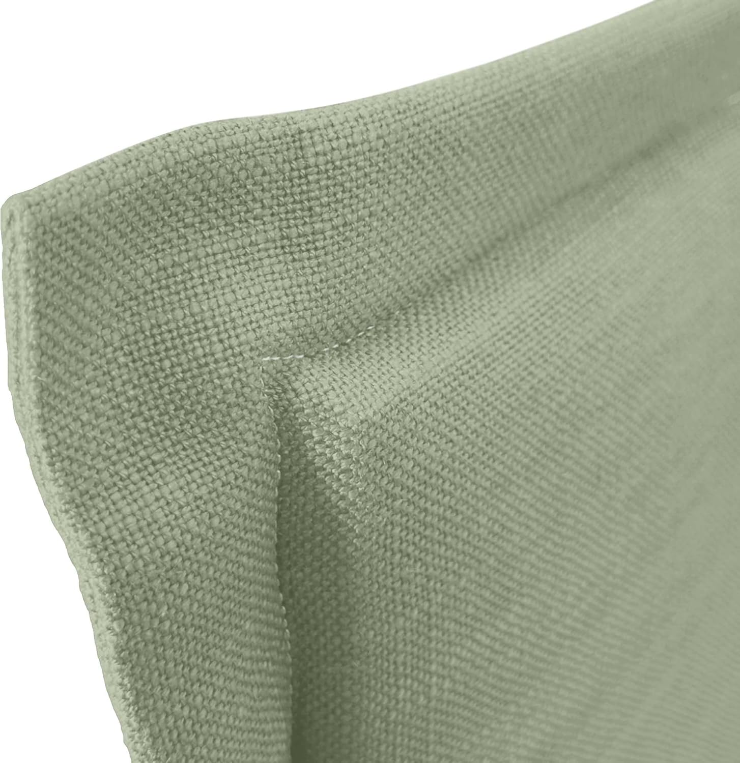 DHOME Plain Natural Leinen Kopfteil mit Einfassung gepolstertes Kopfteil Bett Modernes Schlafzimmer TOP Trending (Grün, 150cm (Betten 150/160))