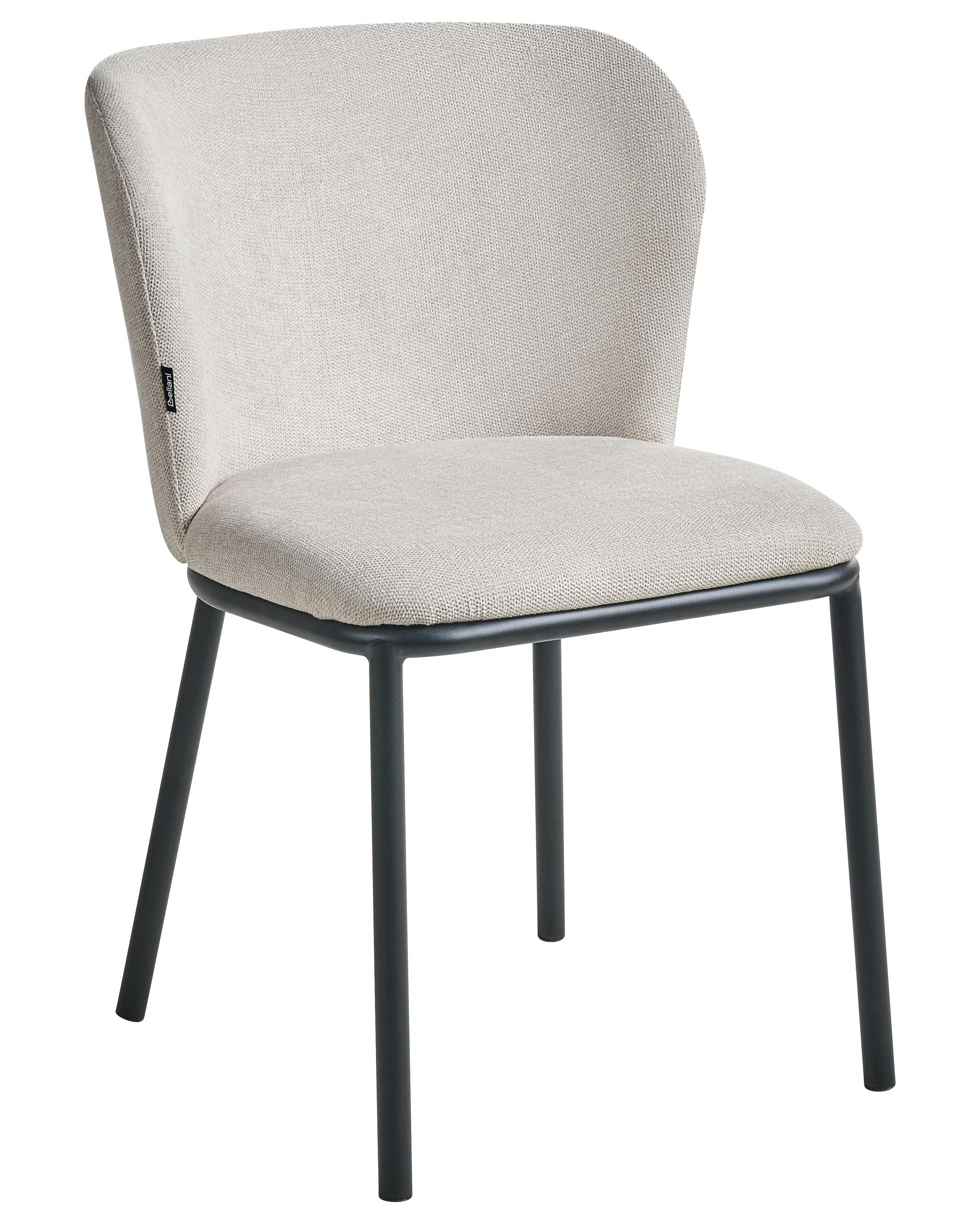 Set van 2 eetkamerstoelen ARTESIA Stof Lichtbeige