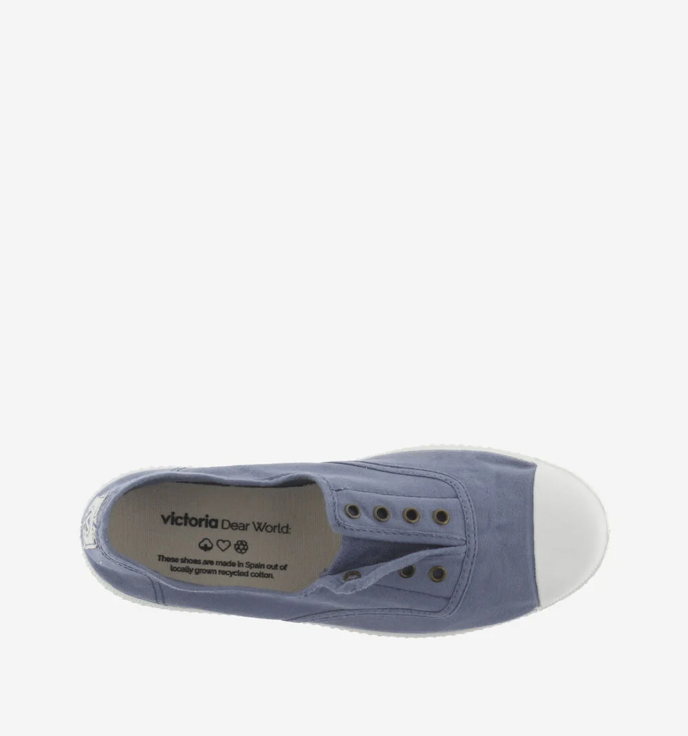 1915 INGLESA TENNIS TOILE DREC® ÉLASTIQUE Baskets en toile avec élastique pour femme AZUL