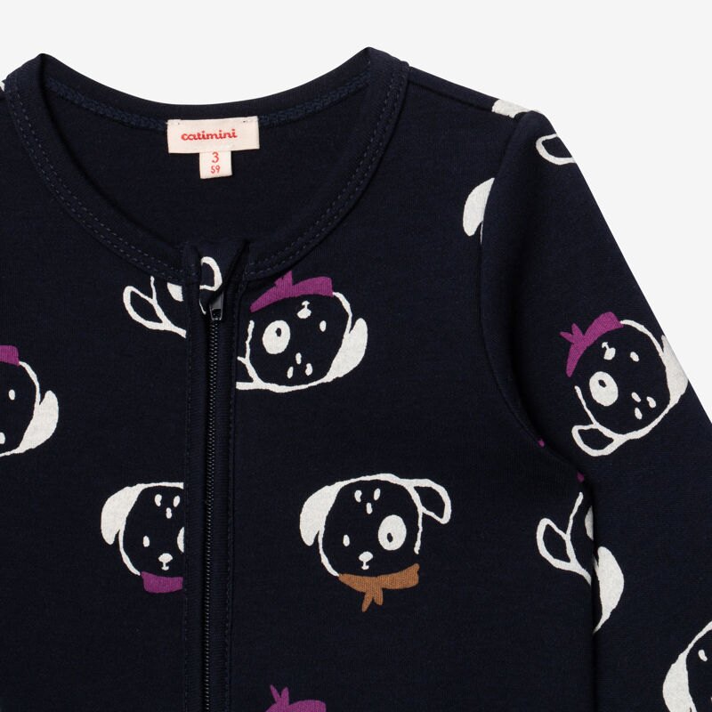 Pyjama bébé garçon chiens bleu Catimini Bleu