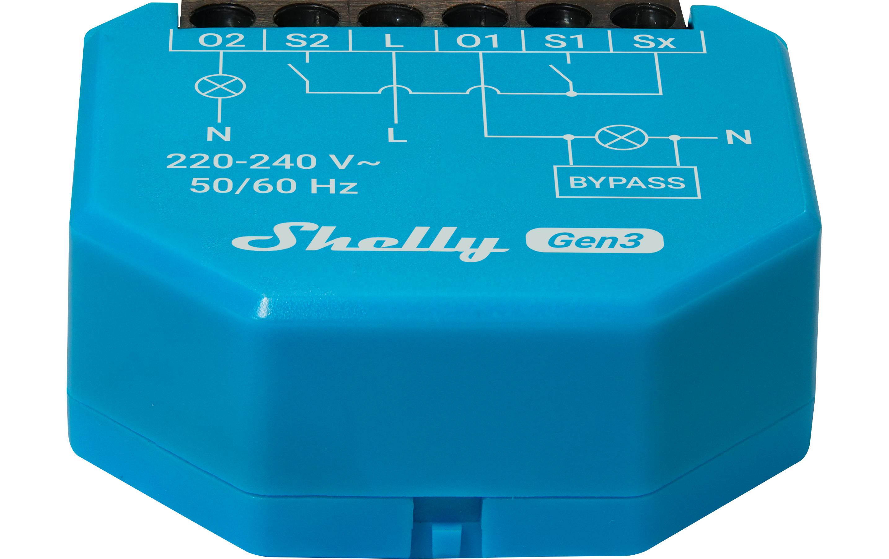 WLAN-Schaltaktor 2 l Gen3 10 A, Bluetooth BypassWiFi-Switch