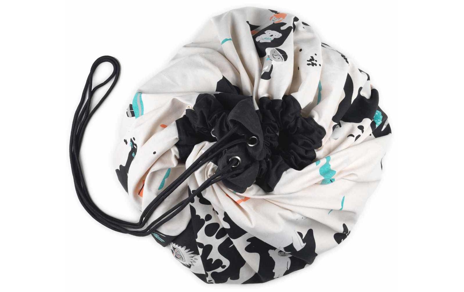 Spielzeugtasche Play & Go Worldmap2-in-1-Funktion: Aufbewahrungssack und Spielmatte