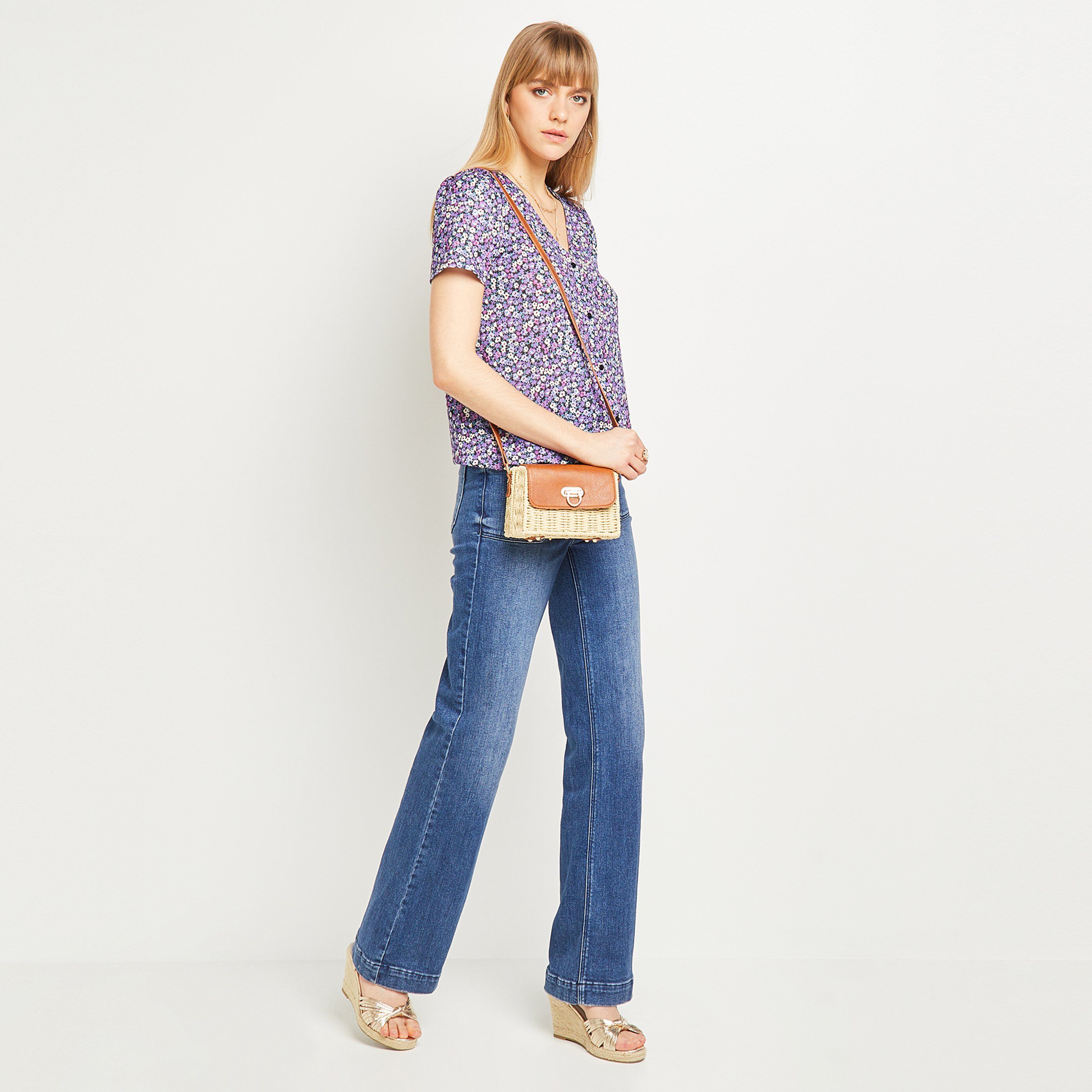 Tshirt imprimé femme - VIOLET