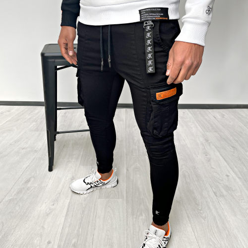 Pantalon Cargo Skinny 536 Noir