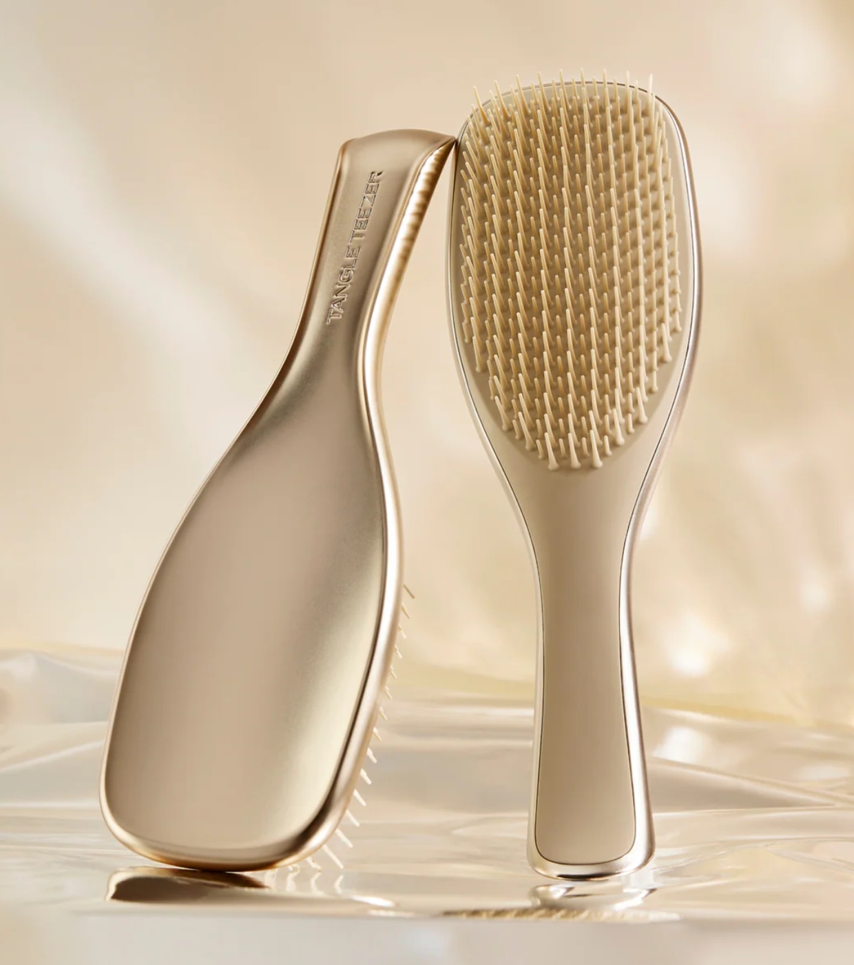 Tangle Teezer - Escova desembaraçadora com cabo The Ultimate Detangler Chrome - Champagne Gold