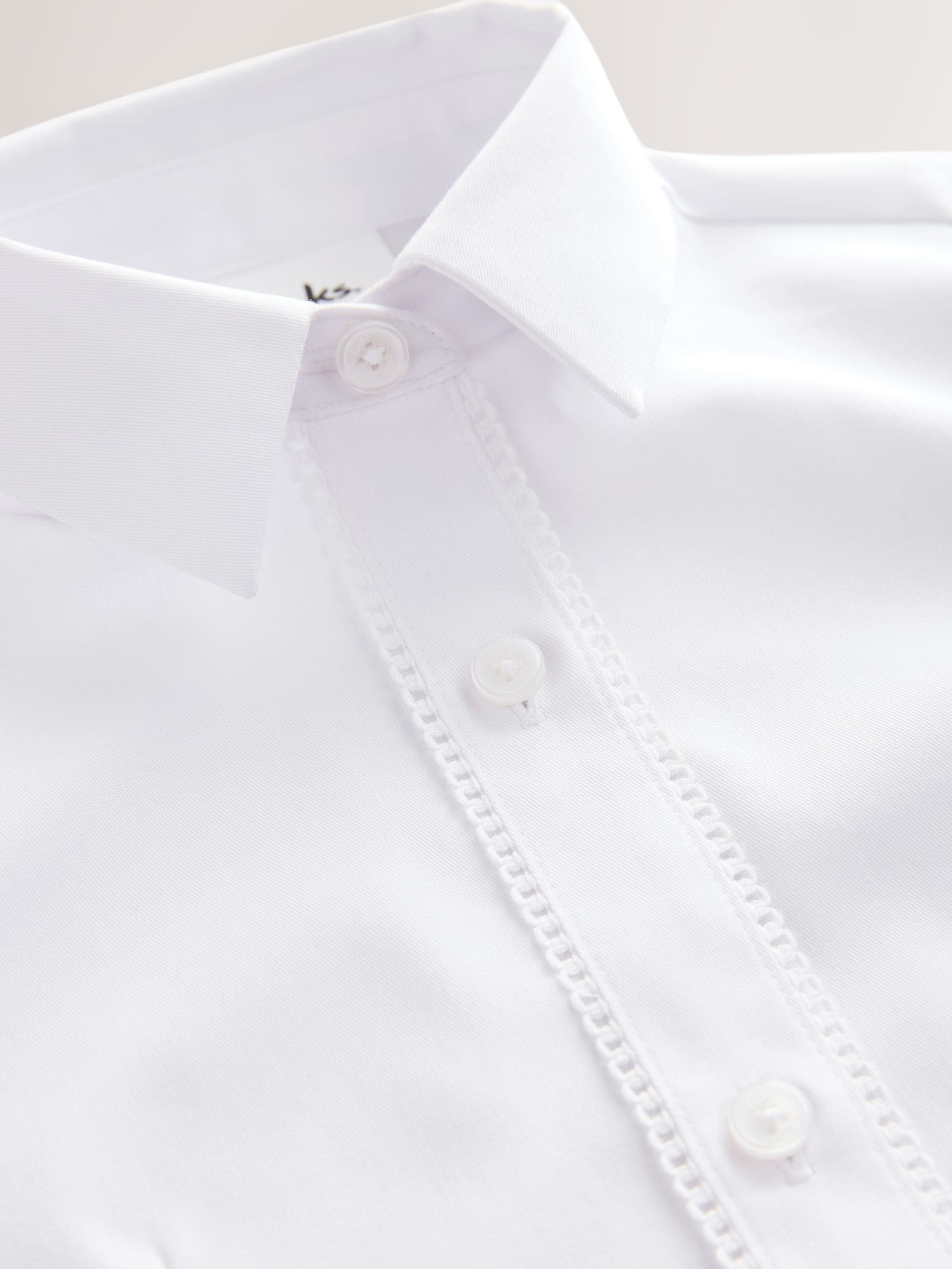 Clarks Fitted Long Sleeve School Shirts 3 Pack