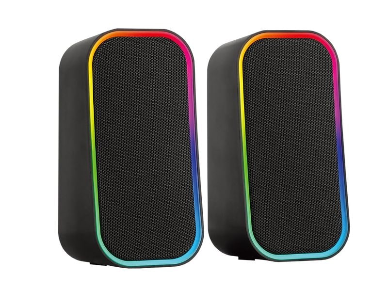 Speedlink PC-Lautsprecher Token RGB Stereo-Lautsprecher mit RGB Beleuchtung