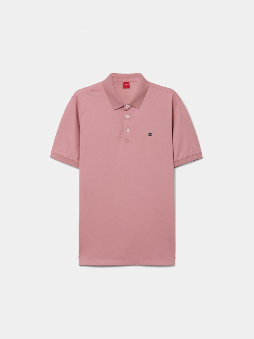 Polo de manga curta regular fit