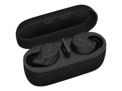 Jabra Evolve2 Buds UC - Ægte trådløse øretelefoner med mik. - i øret - Bluetooth - aktiv støjfjerning - USB-A via Bluetooth adapter - støjisolerende - sort - Zoom Certified, Optimeret til Google Meet