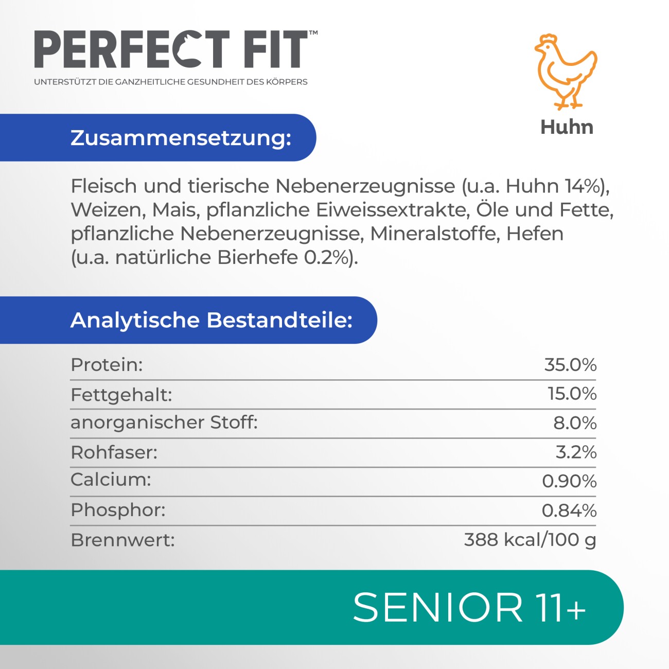 PERFECT FIT Senior 11+ mit Huhn 750 g