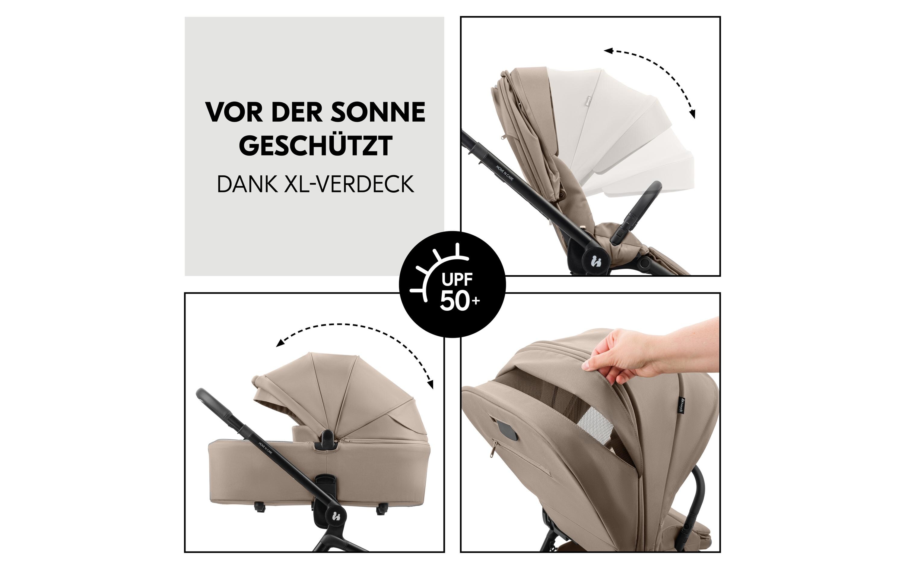 Kinderwagen Move N Care Set Mocha<br>Multifunktionales Kinderwagen-Set