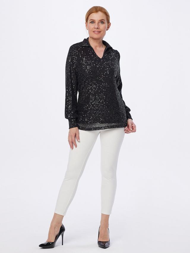 Paillettenbluse