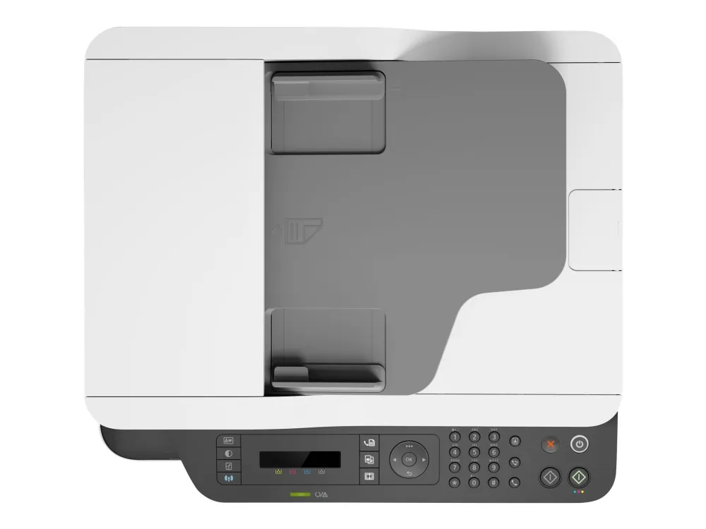 HP Color Laser MFP 179fnw - Multifunktionsprinter - farve - laser - A4 (210 x 297 mm) (original) - A4/Letter (medie) - op til 14 spm (kopiering) - op til 18 spm (udskriver) - 150 ark - 33.6 Kbps - USB 2.0, LAN, Wi-Fi(n)