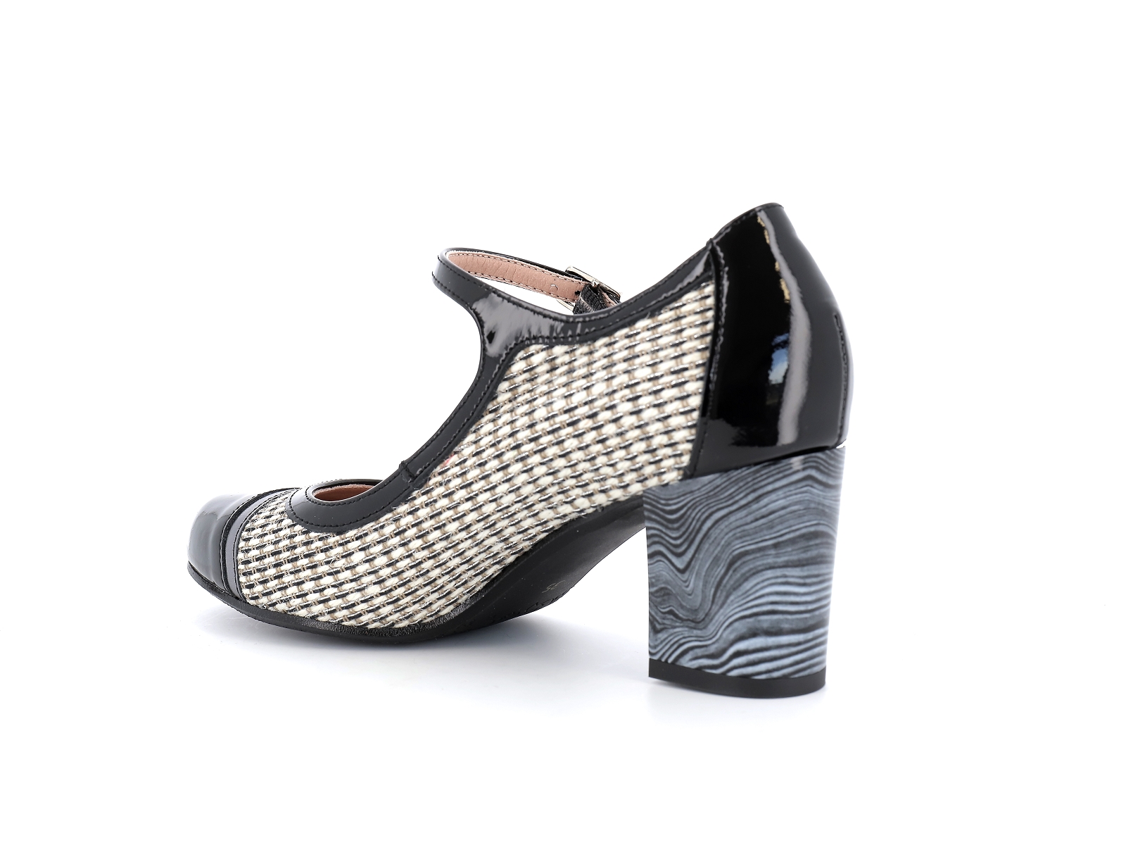 Dorking-D8741 Cuir Noir Champagne