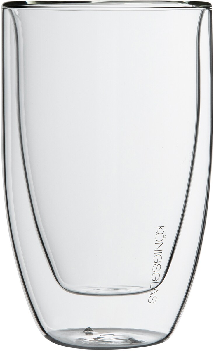 Königsglas Macchiato, Latte Macchiato-Gläser by Heidenfeld, 300 ml, Set, doppelwandig, handgefertigt (2er Set)