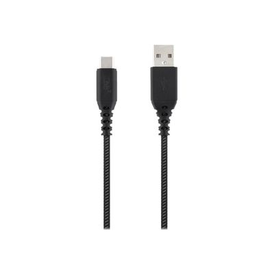 T'nB Xtrem work Pro - Câble USB 2.0 vers USB type-C - 1.5 m - noir/gris