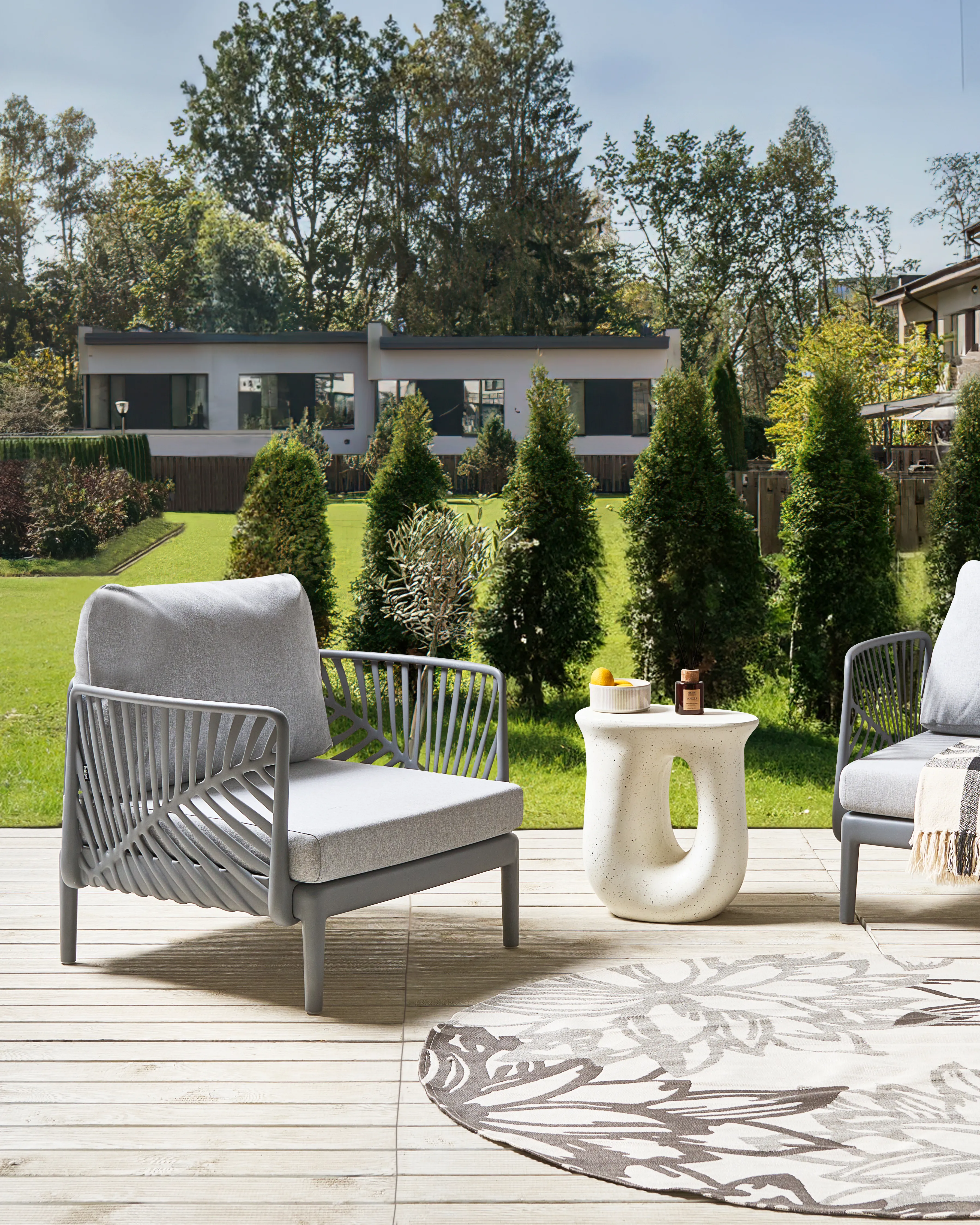 Tuinfauteuil SATURNIA Grijs