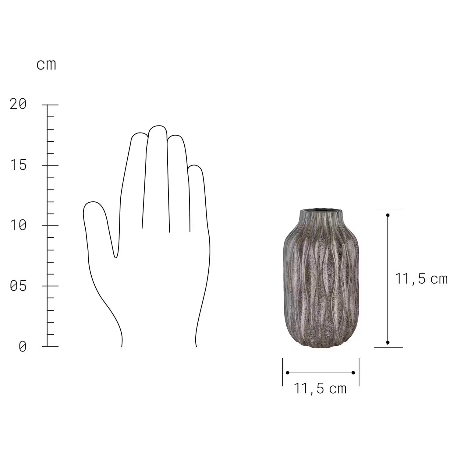 NORDIC SEA Vase 2er-Set