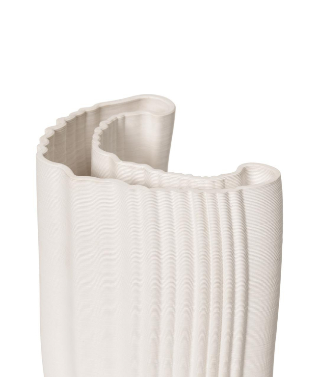 Ferm Living Moire vaas H30 off white