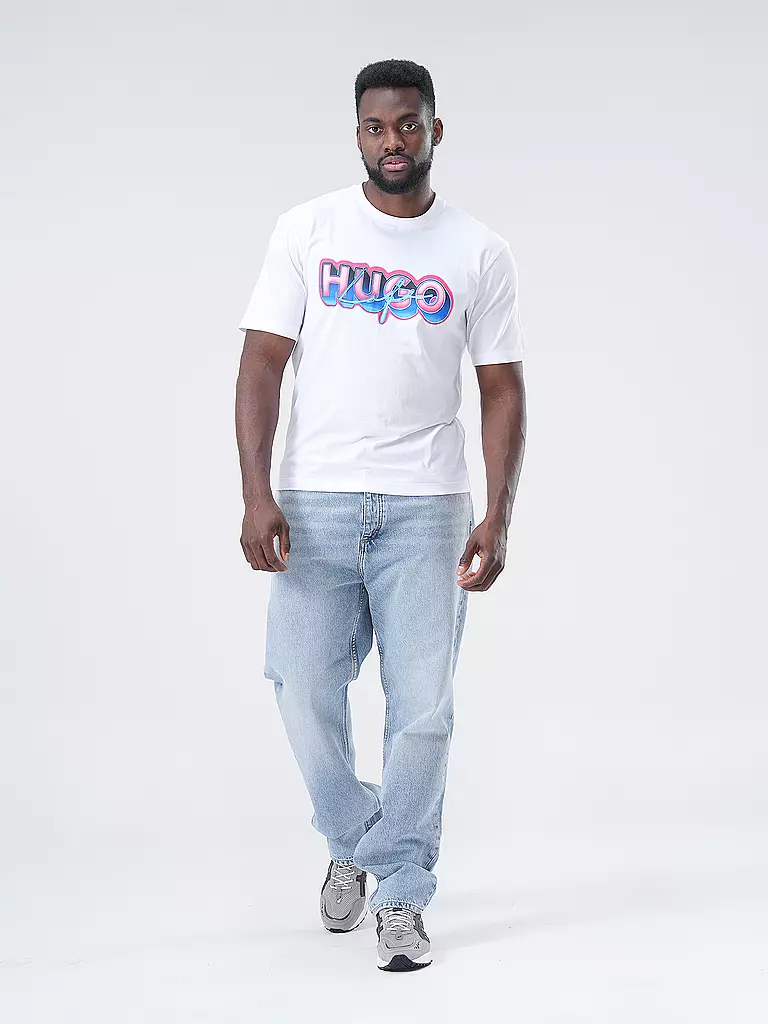 HUGO T-Shirt NILLUMI weiss