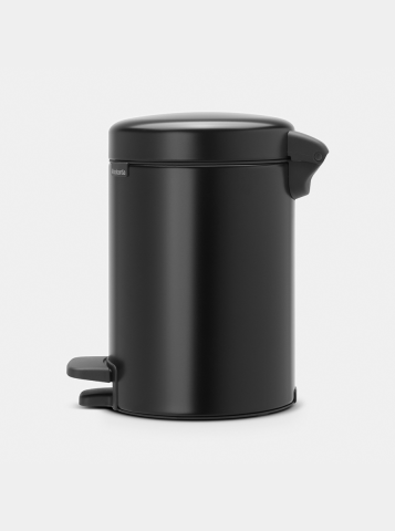NewIcon Pedaalemmer, 3 liter, kunststof binnenemmer - Matt Black