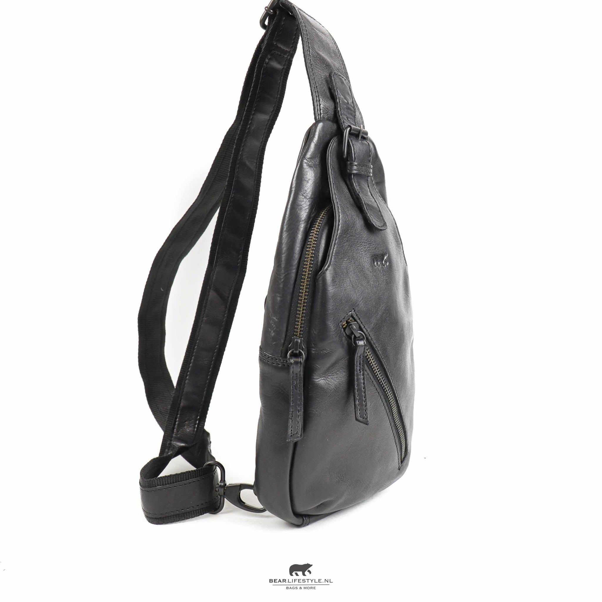 Crossbody tas 'Daley' zwart Zwart