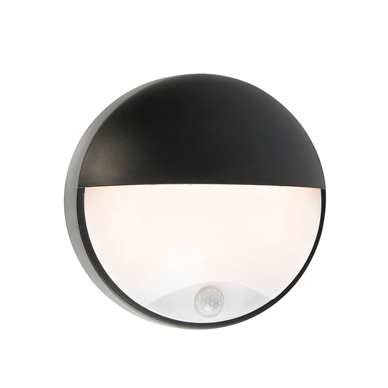 QAZQA Buitenwandlamp zwart incl. LED met bewegingssensor IP54 -