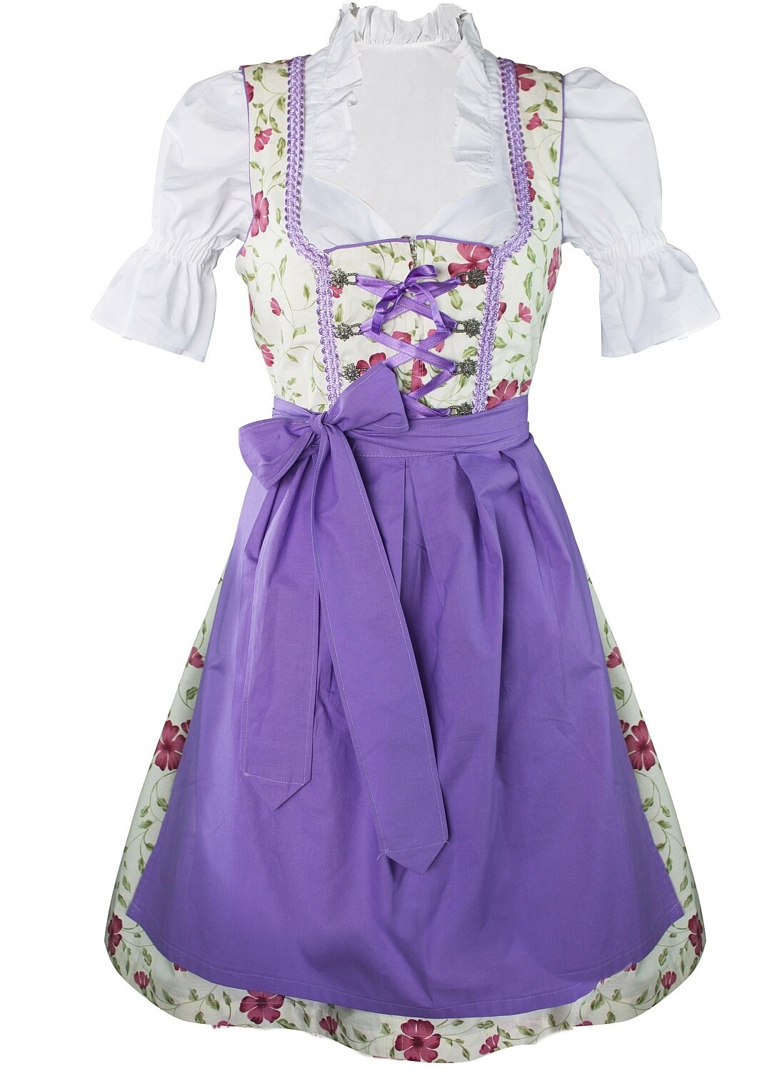 Mini Dirndl 3-teilig Blumen